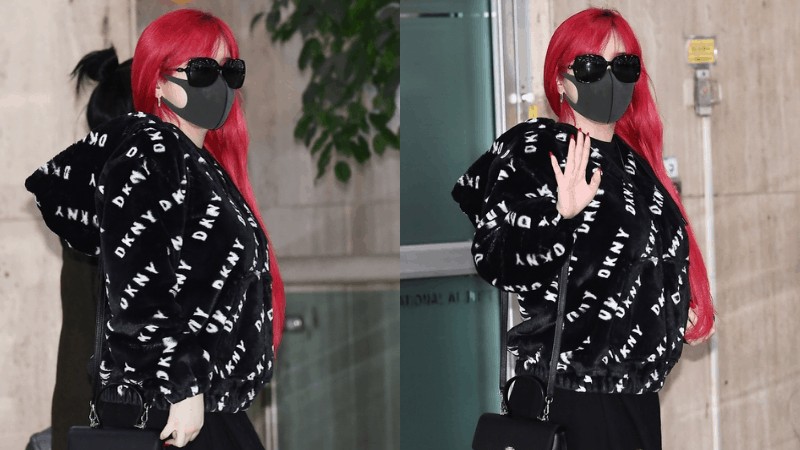 Park Bom's Outfit at Gimpo airport on November 18,2019