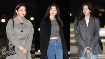 Red Velvet's Outfit at Incheon Airport on November 25, 2019