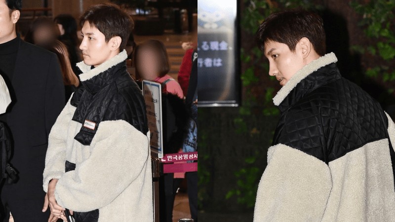 TVXQ Chang Min's Outfit at Gimpo Airport on November 18, 2019
