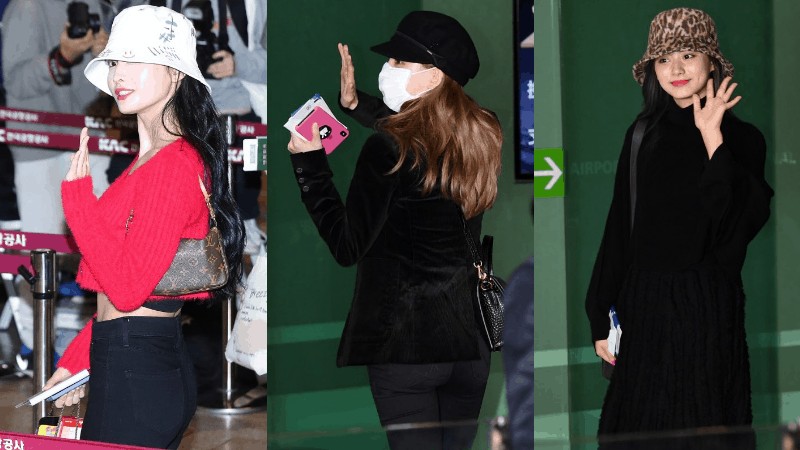 Twice's Outfit at Gimpo Airport on November 15, 2019