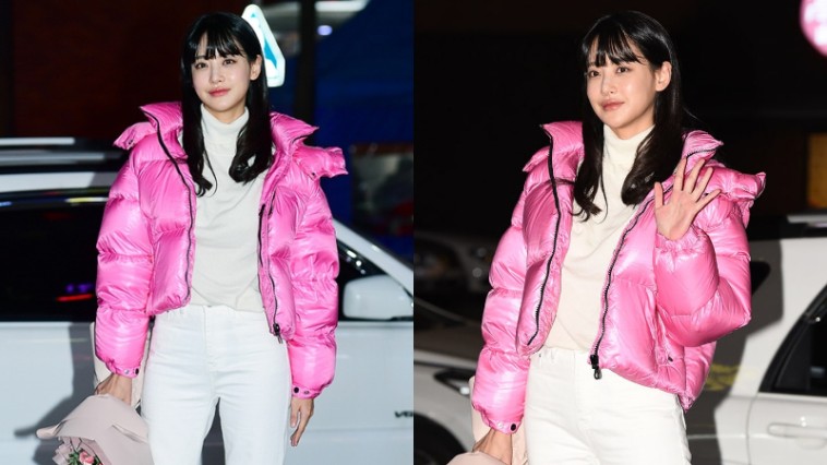 Oh Yeon-seo's Outfit at Love with Flaws wrap up party on December 20, 2019