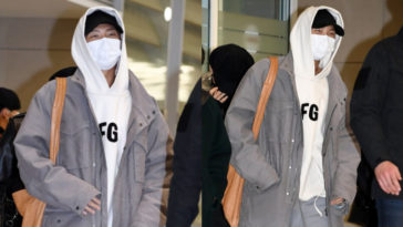 BTS RM's Outfit at Incheon Airport on February 10, 2020