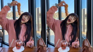 Red Velvet Joy's Outfit on Instagram on February 20, 2020