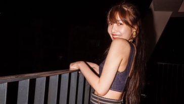 Red Velvet Joy's Outfit on Instagram on April 4, 2020