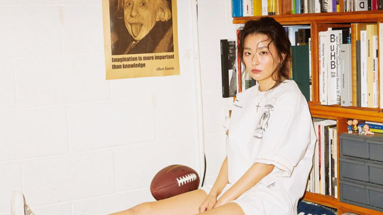 Red Velvet Seulgi's Outfit on Instagram on April 6, 2020