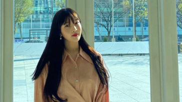 Red Velvet Joy's Outfit on Instagram on April 8, 2020