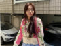 Red Velvet Joy's Outfit on Instagram on April 26, 2020