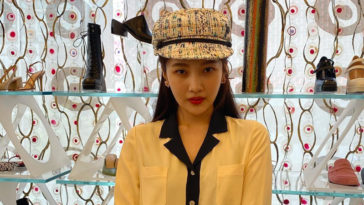 Red Velvet Joy's Outfit on Instagram on May 2, 2020