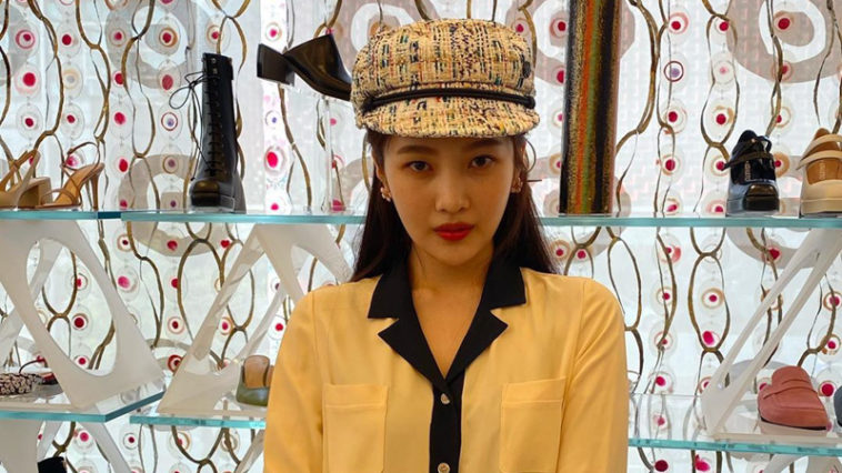 Red Velvet Joy's Outfit on Instagram on May 2, 2020