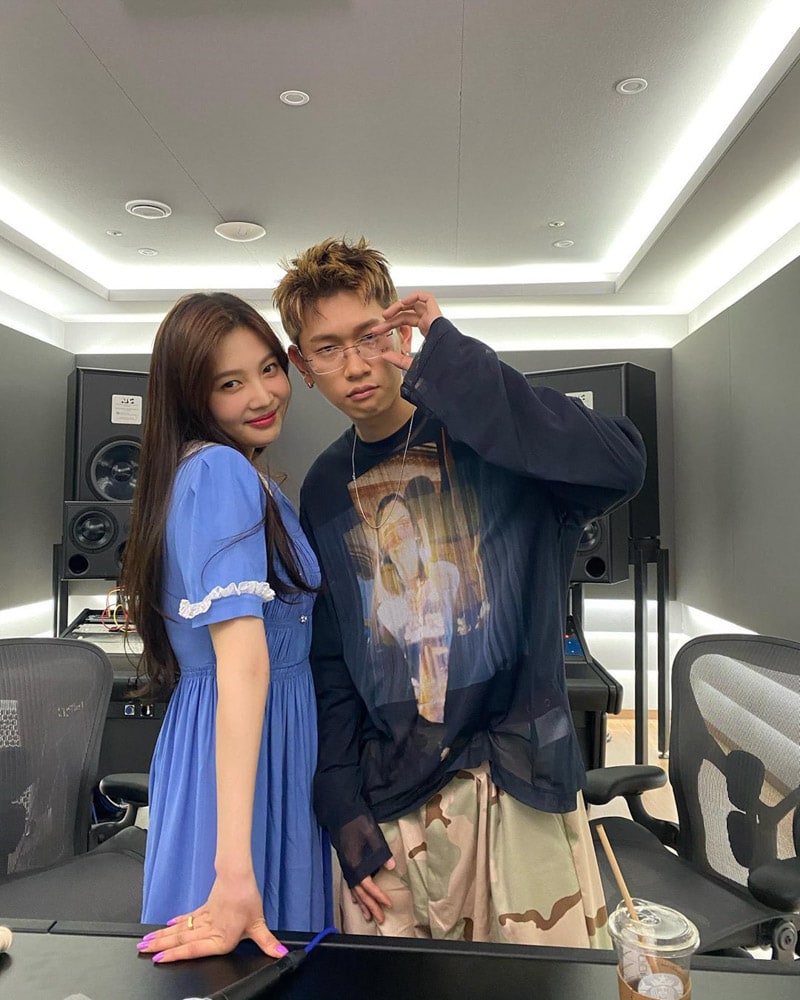 Red Velvet Joy's Outfit on Instagram on May 20, 2020