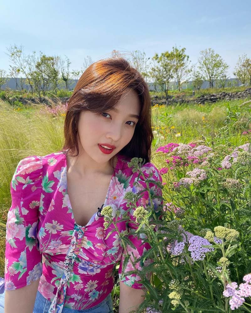 Red Velvet Joy's Outfit on Instagram on July 8, 2020
