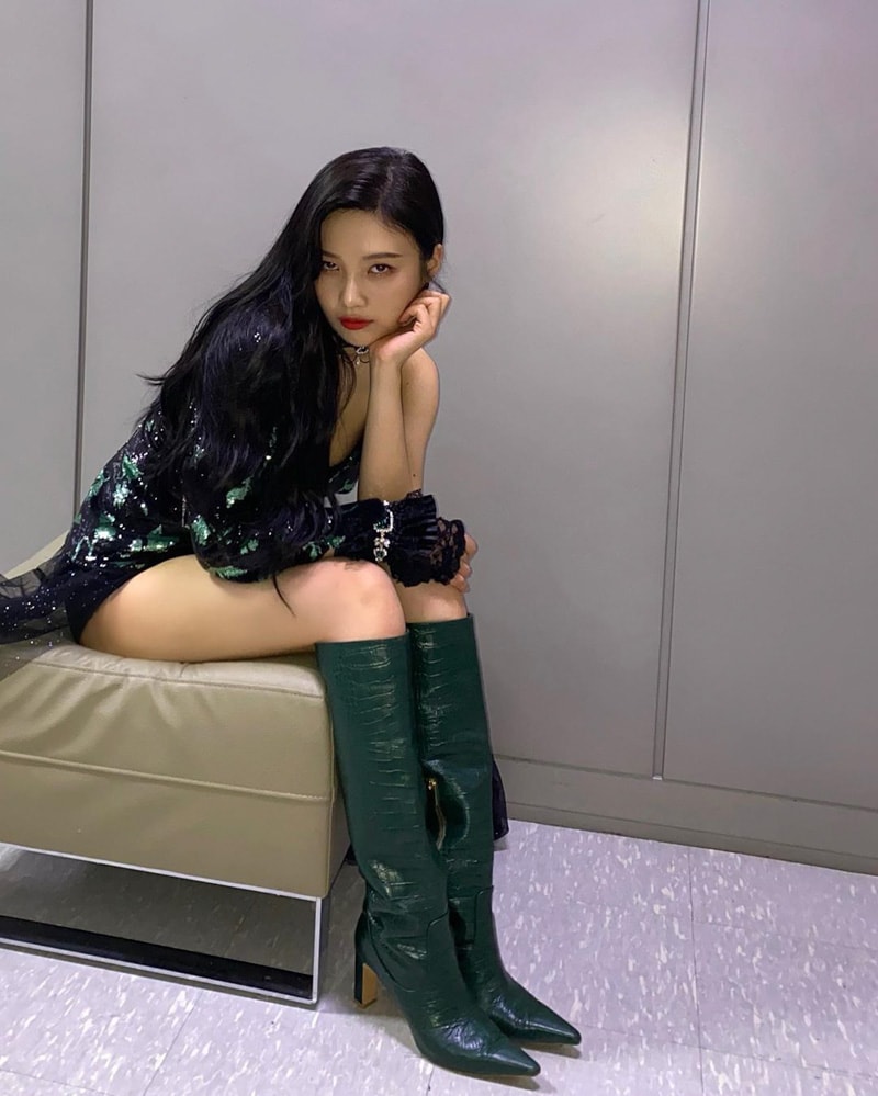 Red Velvet Joy's Outfit on Instagram on July 26, 2020