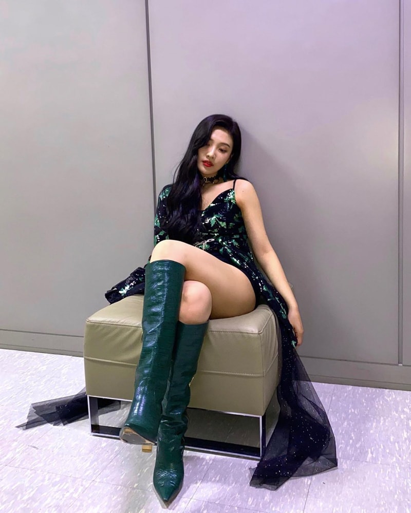 Red Velvet Joy's Outfit on Instagram on July 26, 2020