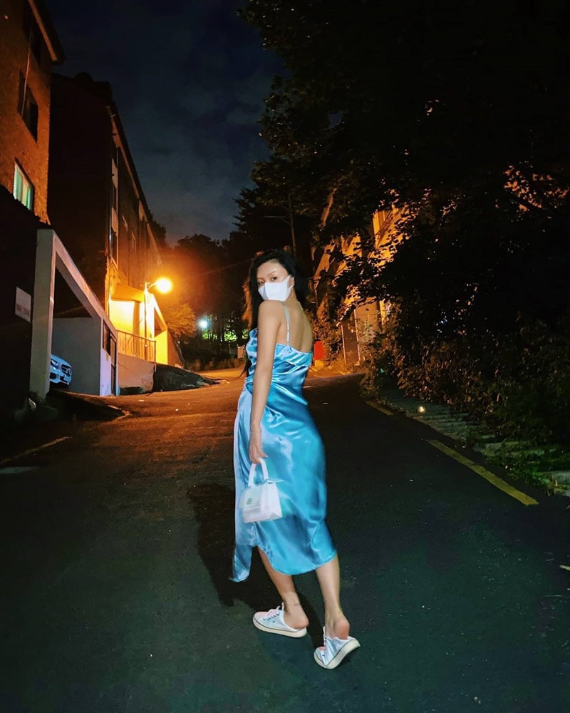 Mamamoo Hwasa's Outfit on Instagram on August 25, 2020