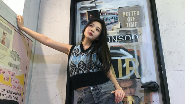 Red Velvet Joy's Outfit on Instagram on September 14, 2020