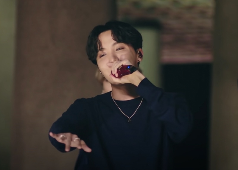 BTS J-hope's Outfit on 'Mikrokosmos' Performance on 'The Tonight Show Starring Jimmy Fallon' on October 2, 2020