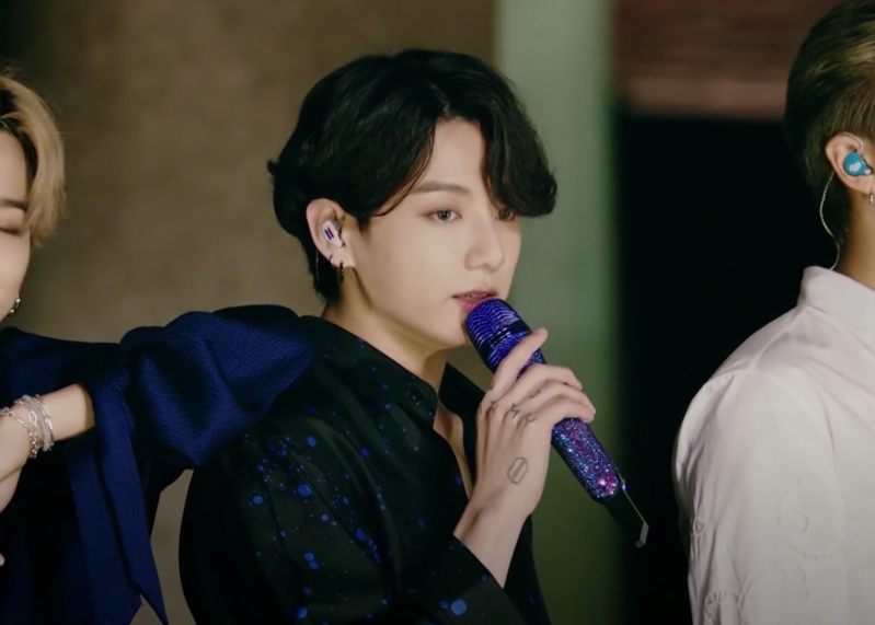 BTS Jungkook's Outfit on 'Mikrokosmos' Performance on 'The Tonight Show Starring Jimmy Fallon' on October 2, 2020