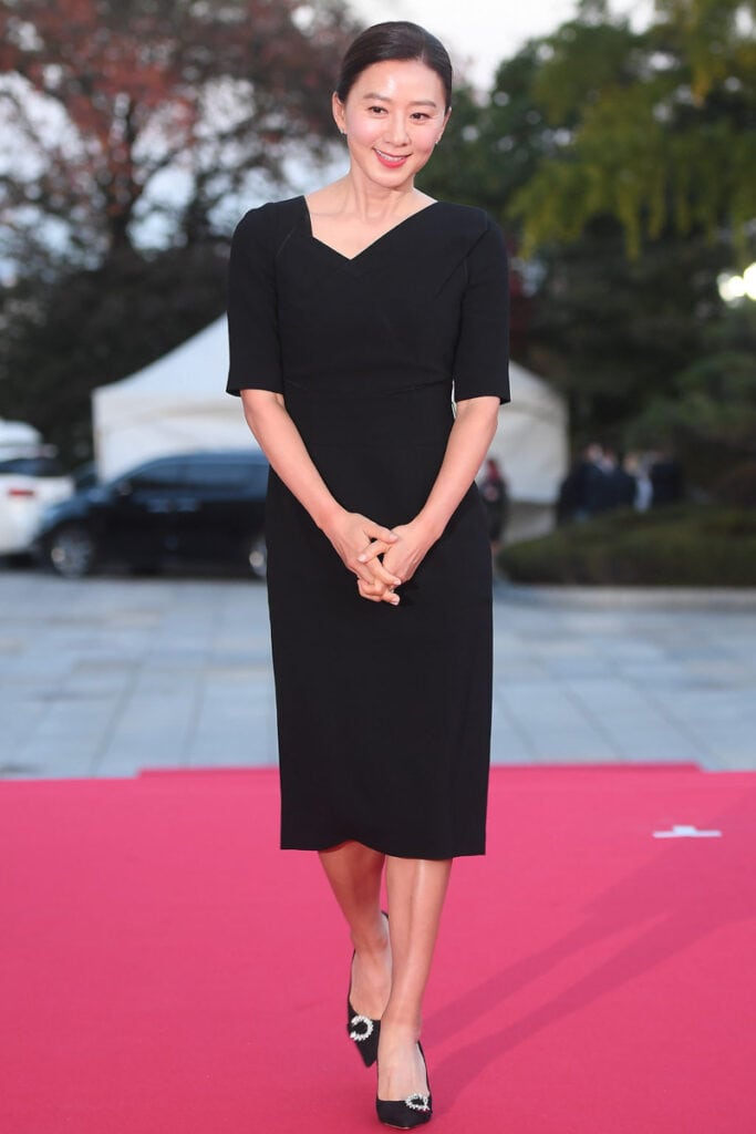 Kim Hee-Ae's Outfit at Korean Popular Culture and Arts Awards 2020 on October 28, 2020
