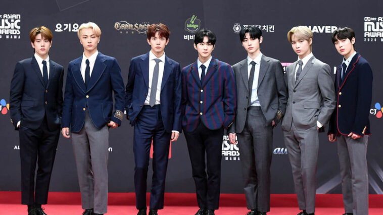 ENHYPEN's Outfit at 2020 Mnet Asian Music Awards Red Carpet on December 6, 2020