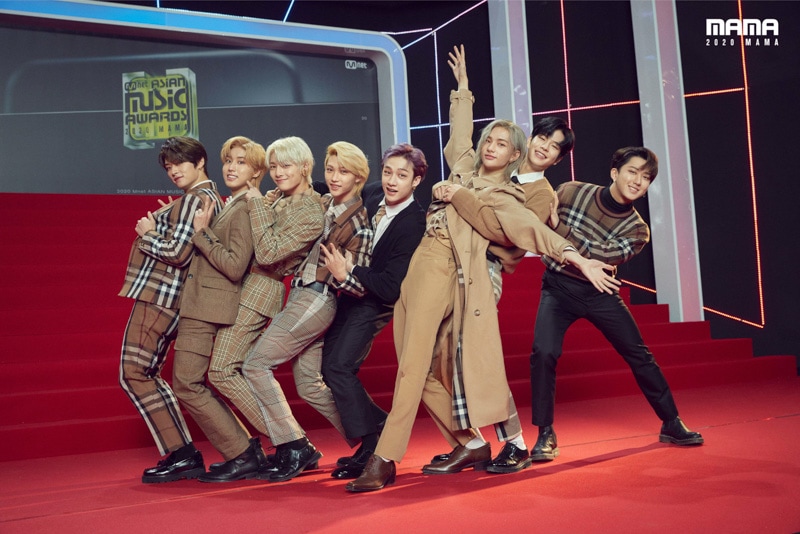 STRAY KIDS's Outfit at 2020 Mnet Asian Music Awards Red Carpet on December 6, 2020