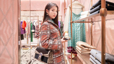 IU's Outfit at Gucci Store Opening on December 12, 2020