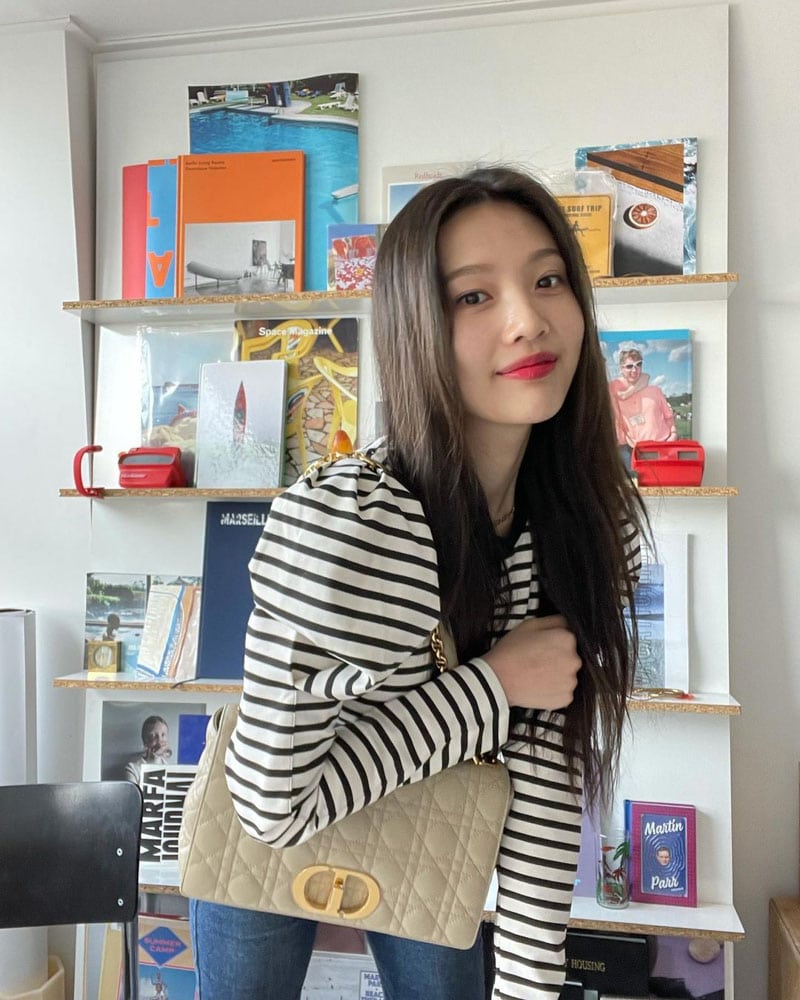 Red Velvet Joy's Outfit on Instagram on January 20, 2021