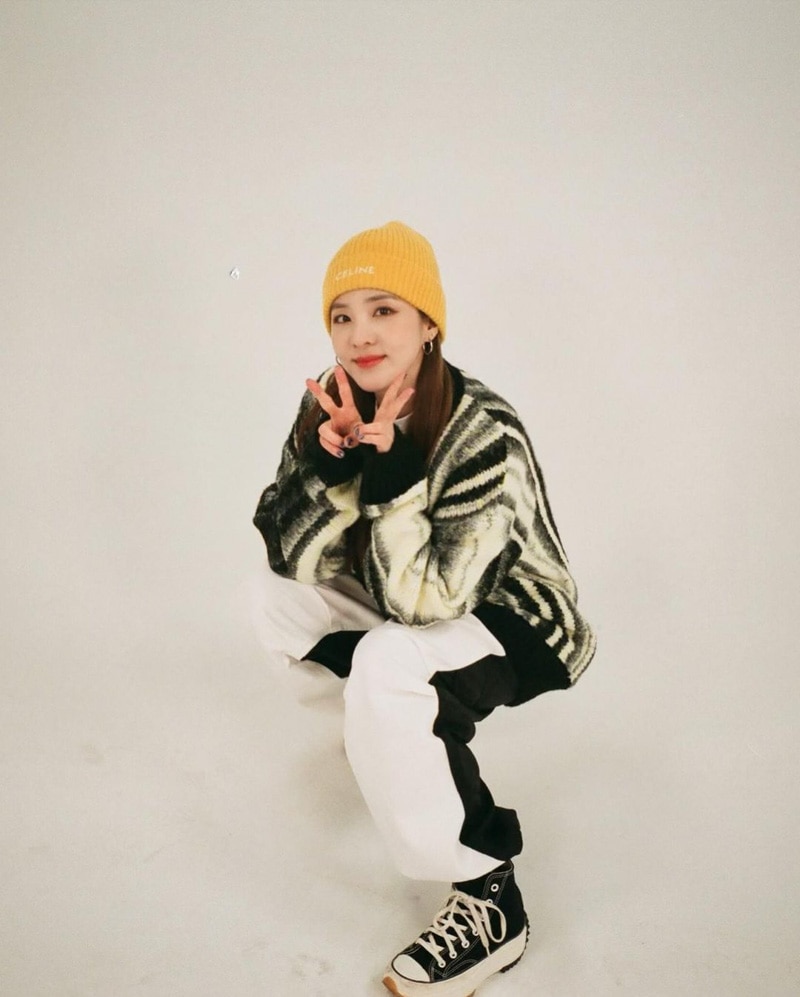 Sandara Park's Outfit on Instagram on January 26, 2021