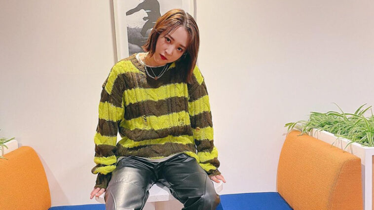 MAMAMOO Moonbyul's Outfit on Instagram on February 15, 2021