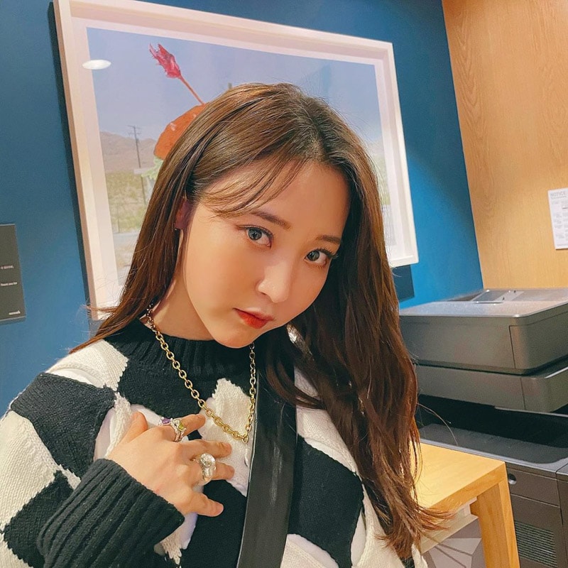 MAMAMOO Moonbyul's Outfit on  Instagram on February 22, 2021