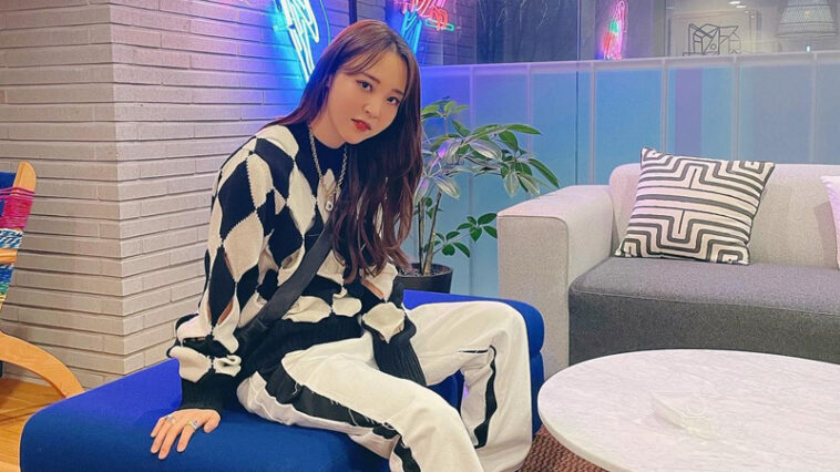 MAMAMOO Moonbyul's Outfit on Instagram on February 22, 2021