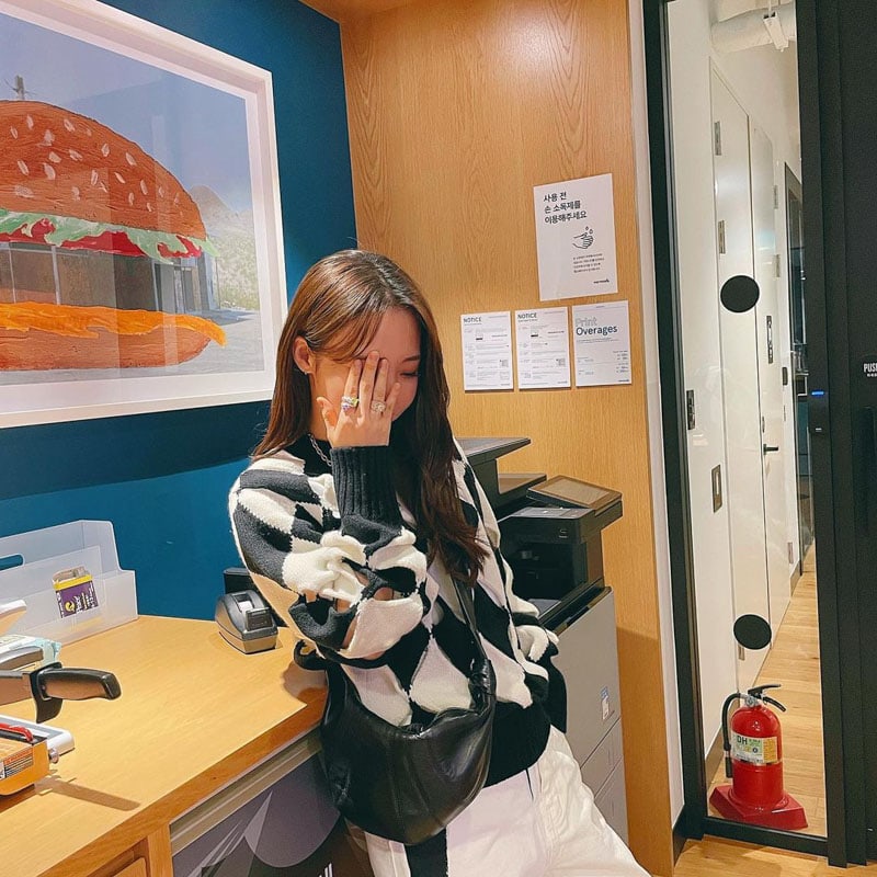MAMAMOO Moonbyul's Outfit on  Instagram on February 22, 2021