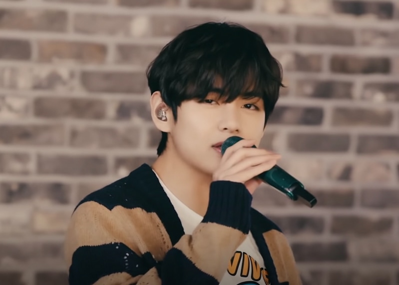 BTS V's Outfit for 'Telepathy' on MTV Unplugged on February 24, 2021