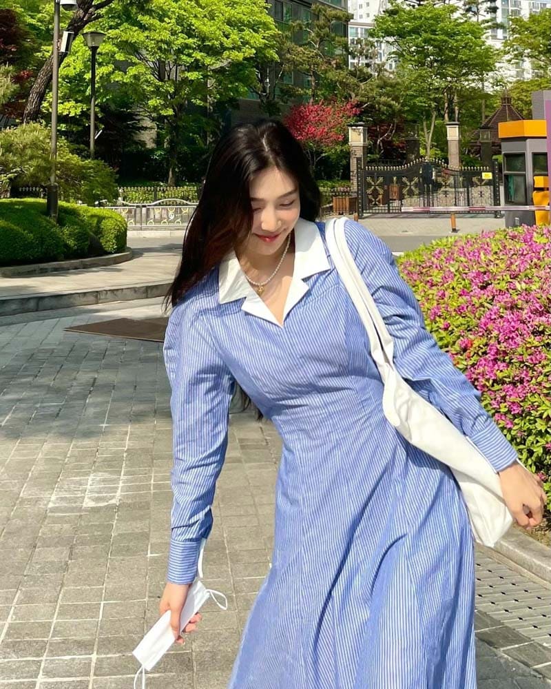 Red Velvet Joy's Outfit on Instagram on April 27, 2021
