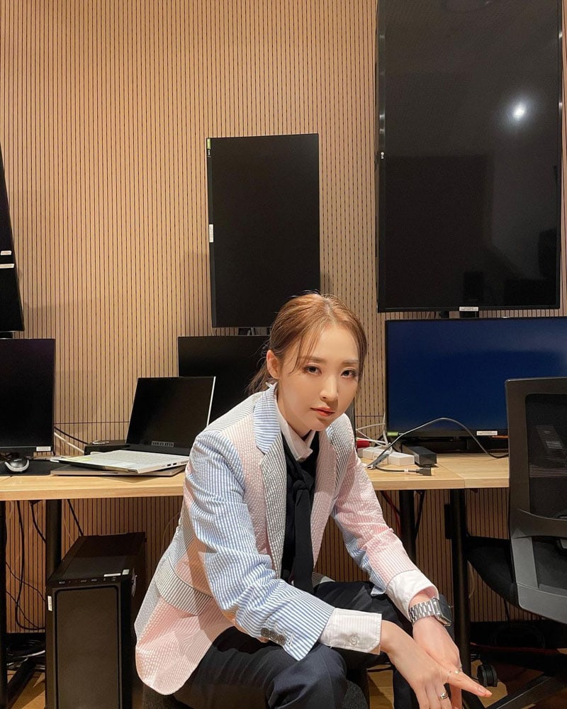 MAMAMOO Moonbyul's Outfit on Instagram on May 7, 2021