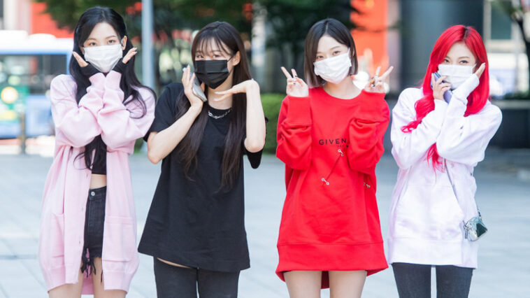 AESPA's Outfit heading to the ‘SBS Radio Show’ on May 19, 2021