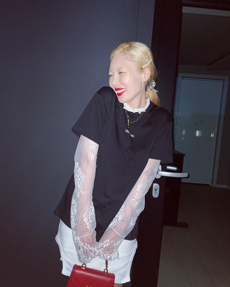 Hyuna's Outfit on Instagram on May 27, 2021
