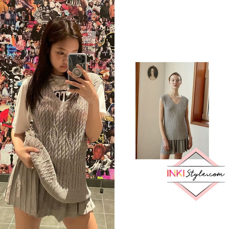 Jennie knitted hot sale top