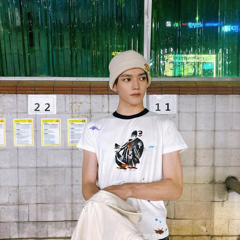 NCT Taeyong's Outfit on Instagram on July 17, 2021