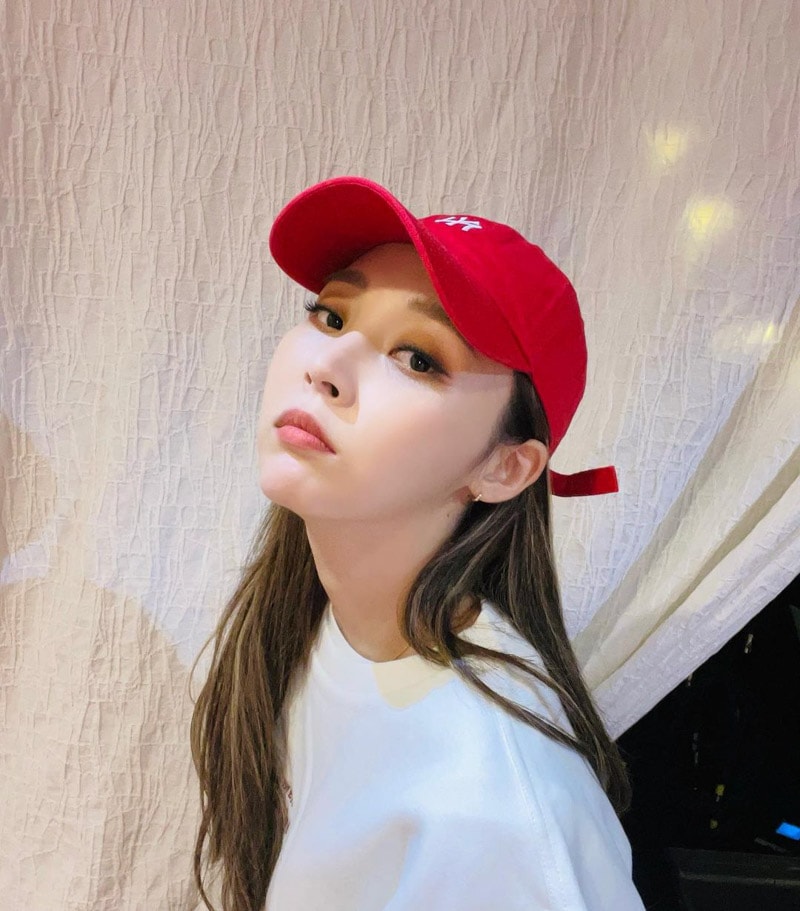 MAMAMOO Moonbyul's Outfit on Instagram on August 26, 2021