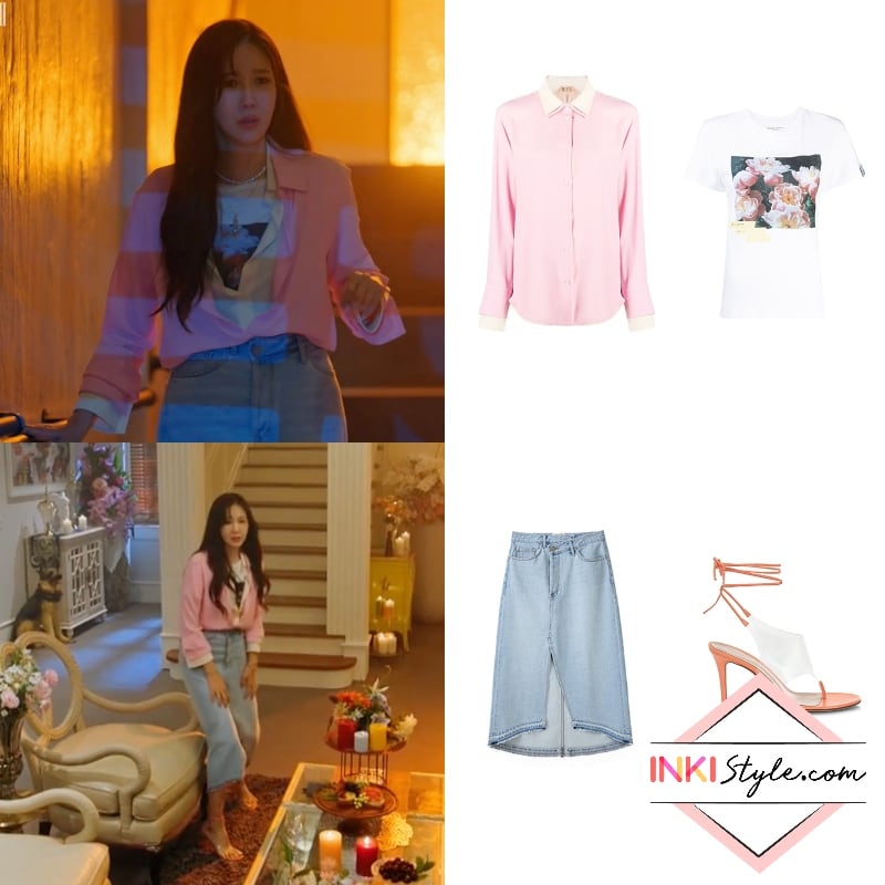 Kdrama_Fashion on X: Lee Ji-Ah wore LOUIS VUITTON Apron Mini