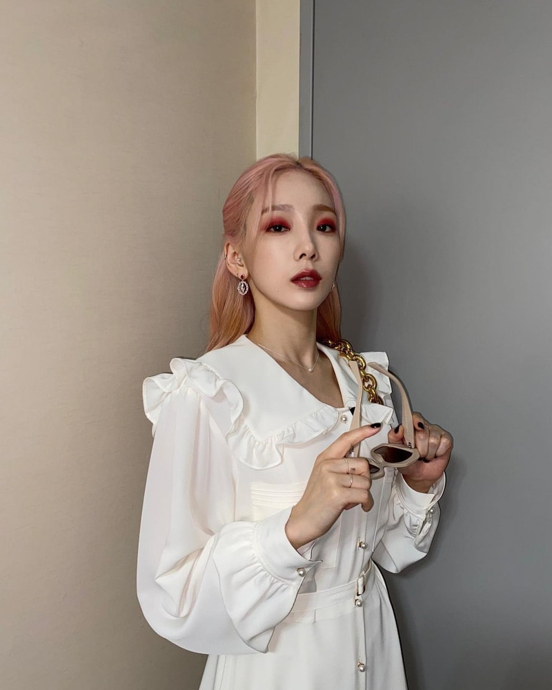 Taeyeon's Outfit on Instagram on October 2, 2021