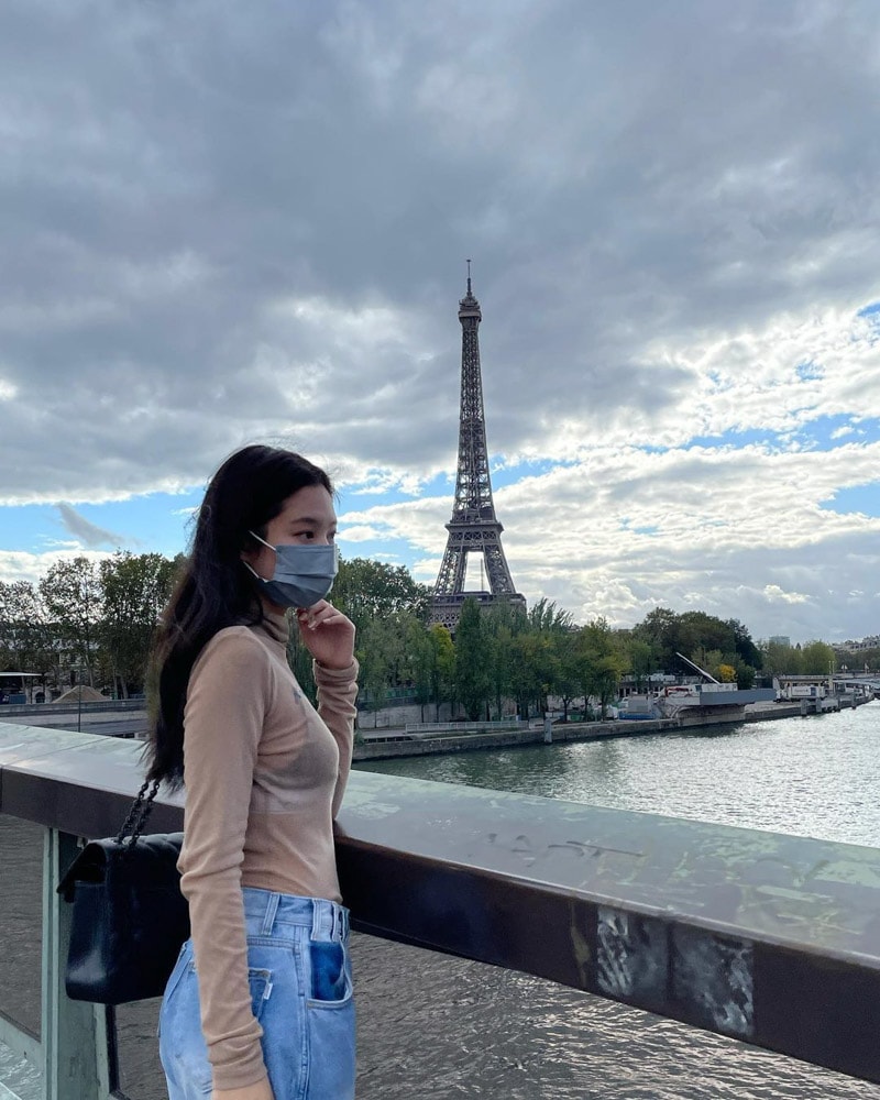 BLACKPINK Jennie's Outfit on Instagram on October 11, 2021
