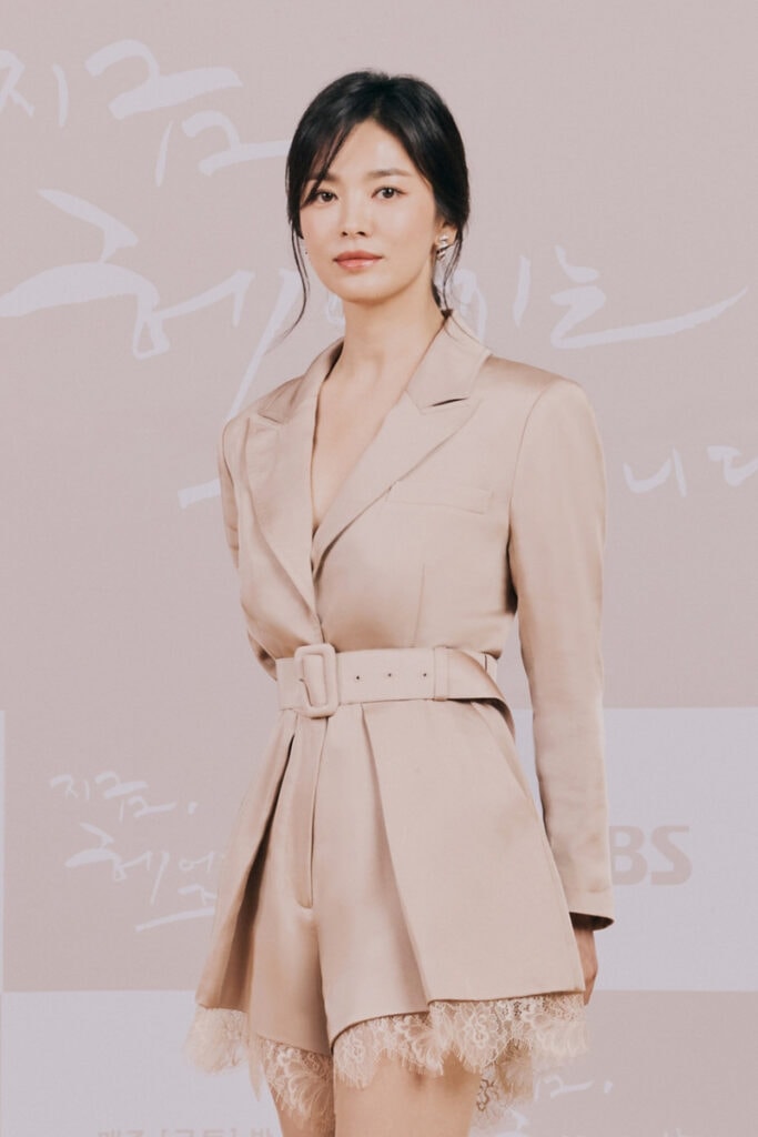 Song Hye-kyo's Outfit at ‘Now We Are Breaking Up’ Press Conference on November 9, 2021