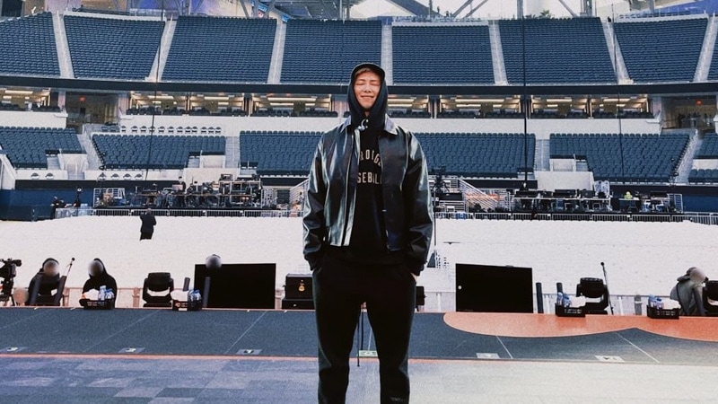 BTS RM's Outfit on Instagram on December 6, 2021