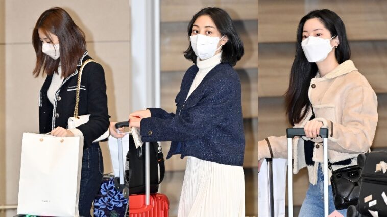 TWICE’s Outfits at Incheon Airport on March 1, 2022