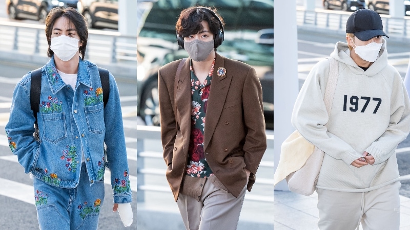 BTS Treats Fans With A Mini Fashion Show In Super Stylish Outfits At  Incheon Airport