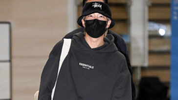 BTS RM's Outfit at Incheon Airport on April 20, 2022