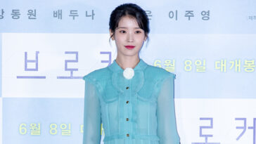IU's Outfit at ‘Broker’ Press Conference on June 1, 2022