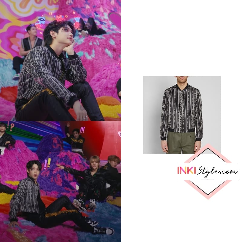 White Cut-Out Embroidery Shirt  Hyunjin - Stray Kids - Fashion Chingu