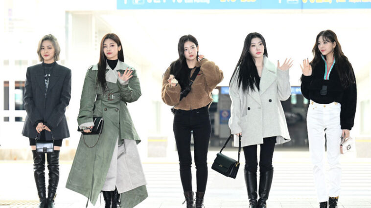ITZY's Outfits at Incheon Airport on December 12, 2022